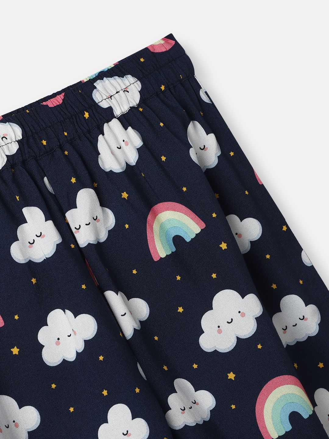 Nauti Nati Boys Clouds and Rainbow Print Shirt and Pyjama Night suits - Image 7