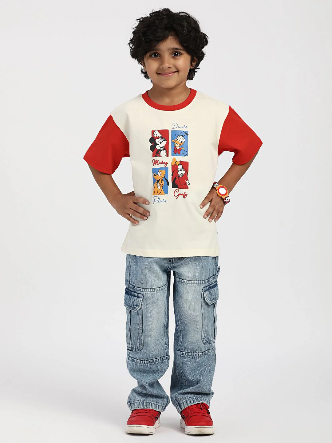 Nauti Nati Boys Graphic Printed Round Neck Cotton T-Shirt - Image 4