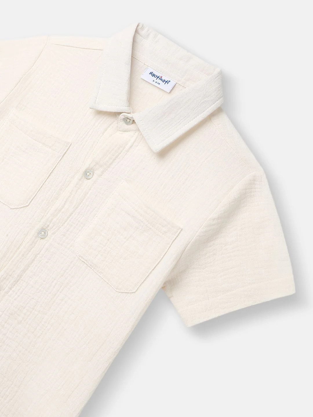 Nauti Nati Boys Pure Cotton Short Sleeves Shirt With Shorts - Image 7