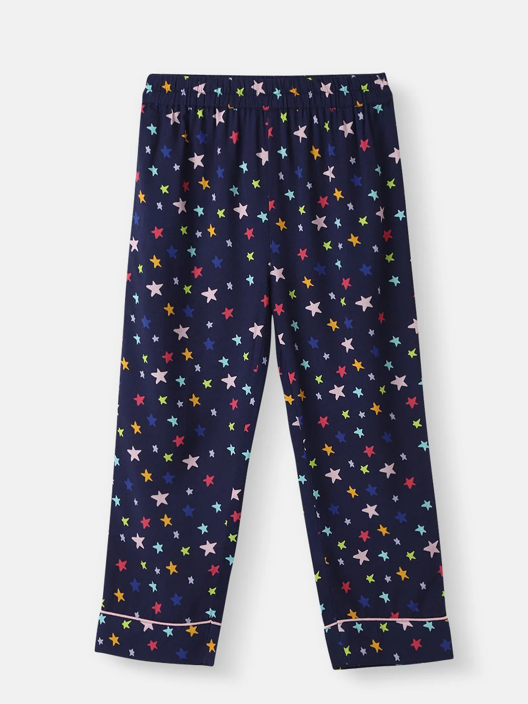 Nauti Nati Boys Star Printed Lapel Collar Neck Shirt and Matching Pants Nightsuit - Image 5