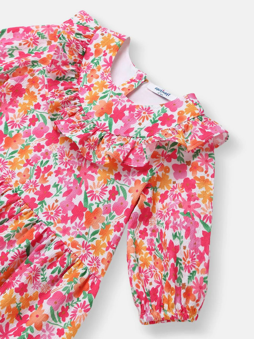 Nauti Nati Floral Printed Frock for Girls - Image 3
