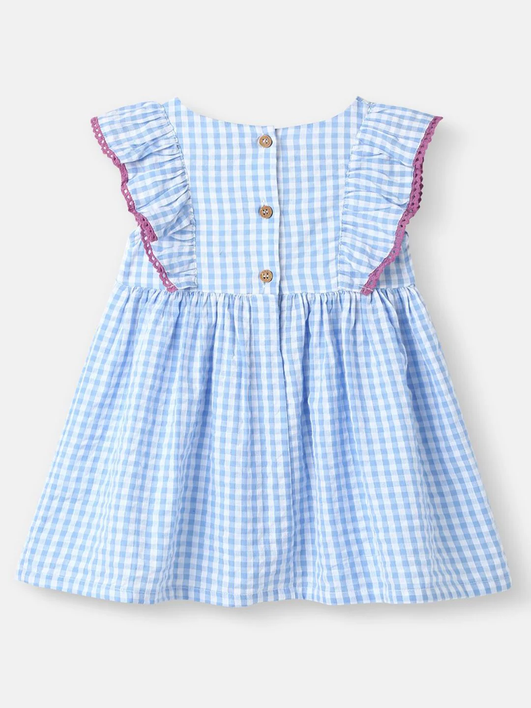Nauti Nati Girl Cotton and Pleated Fabric Minnie Mouse  Dress - Image 2