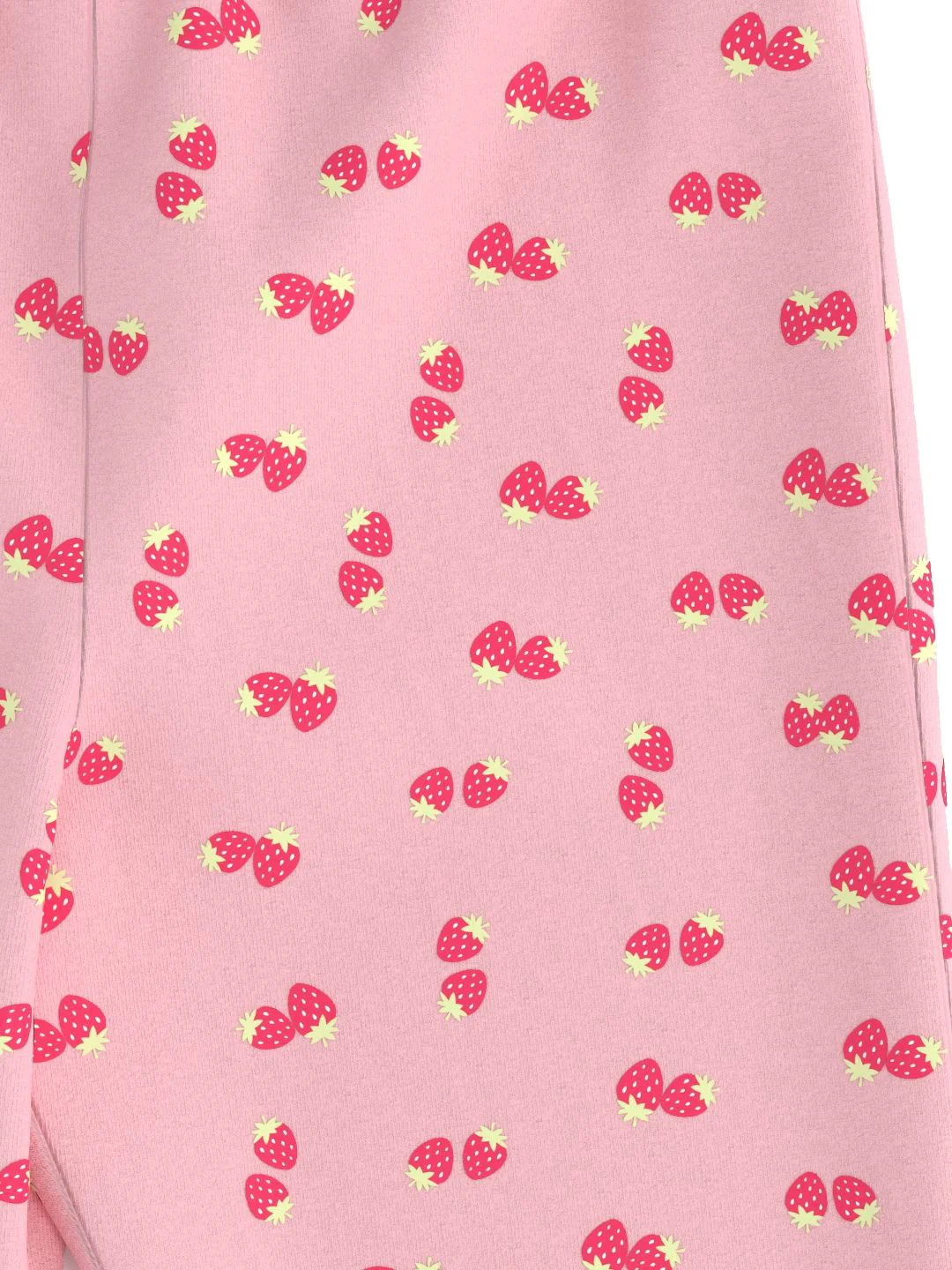 Nauti Nati Girls All-Over Strawberry Printed Cotton Ankle-Length Leggings - Image 5