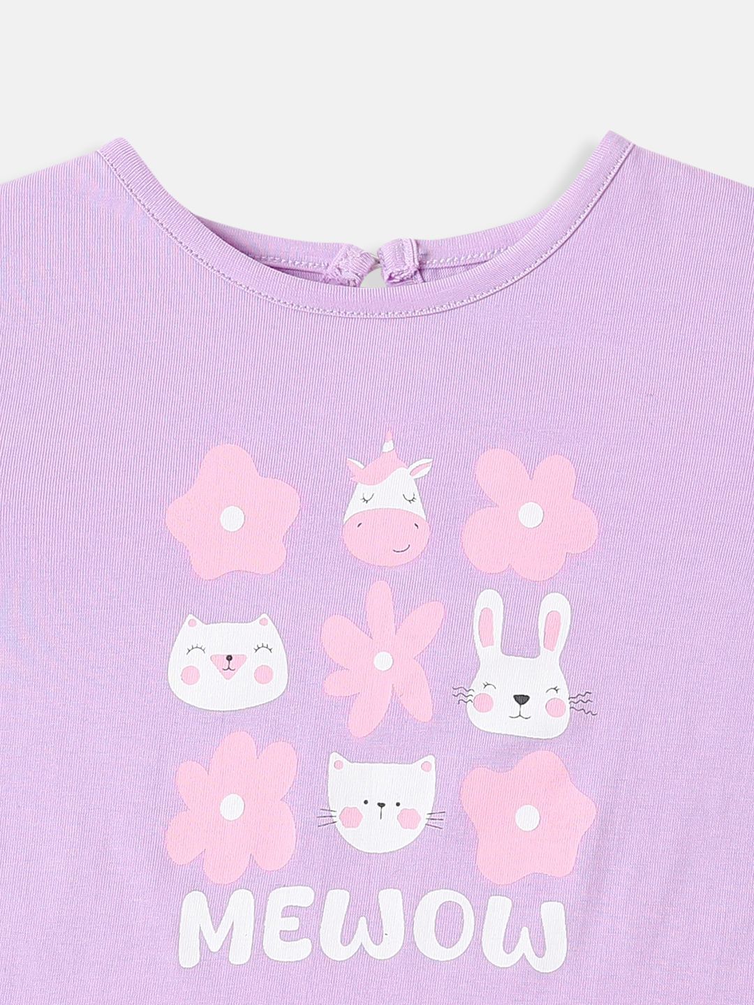 Nauti Nati Girls Cotton Printed Pack of 2 Top - Image 6
