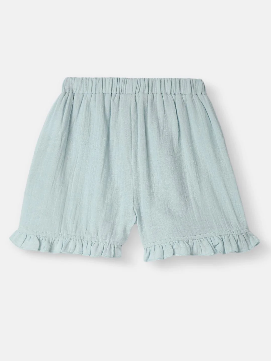 Nauti Nati Girls Dyed Round Neck Pure Cotton Top With Shorts - Image 6