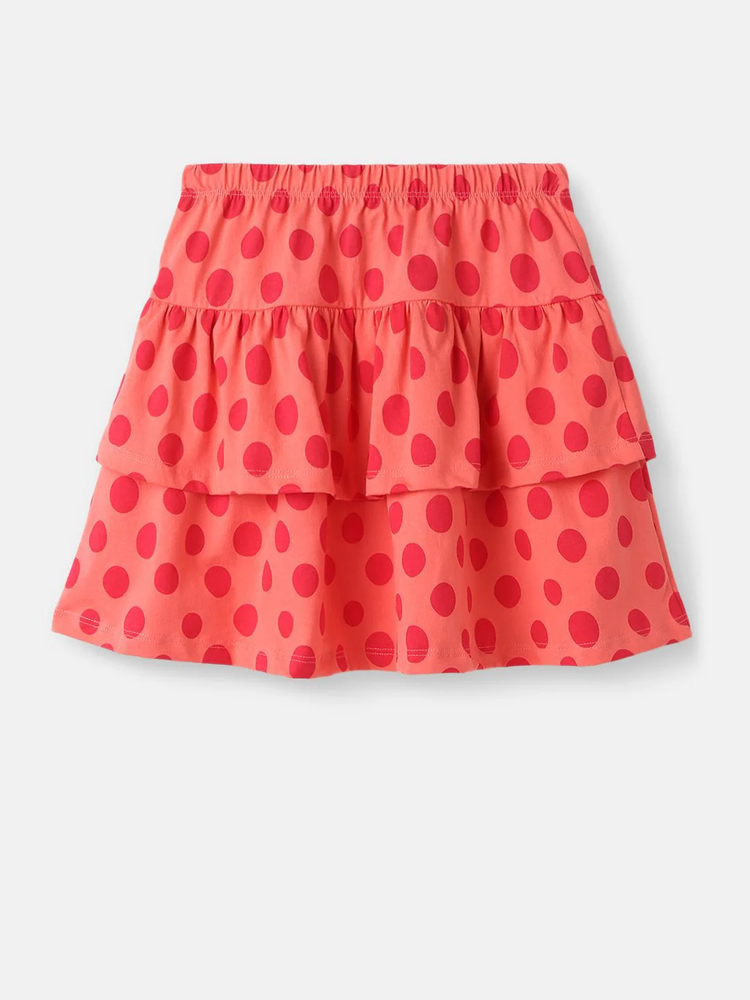 Nauti Nati Girls Minnie Mouse Printed Pure Cotton Top With Skirt - Image 6