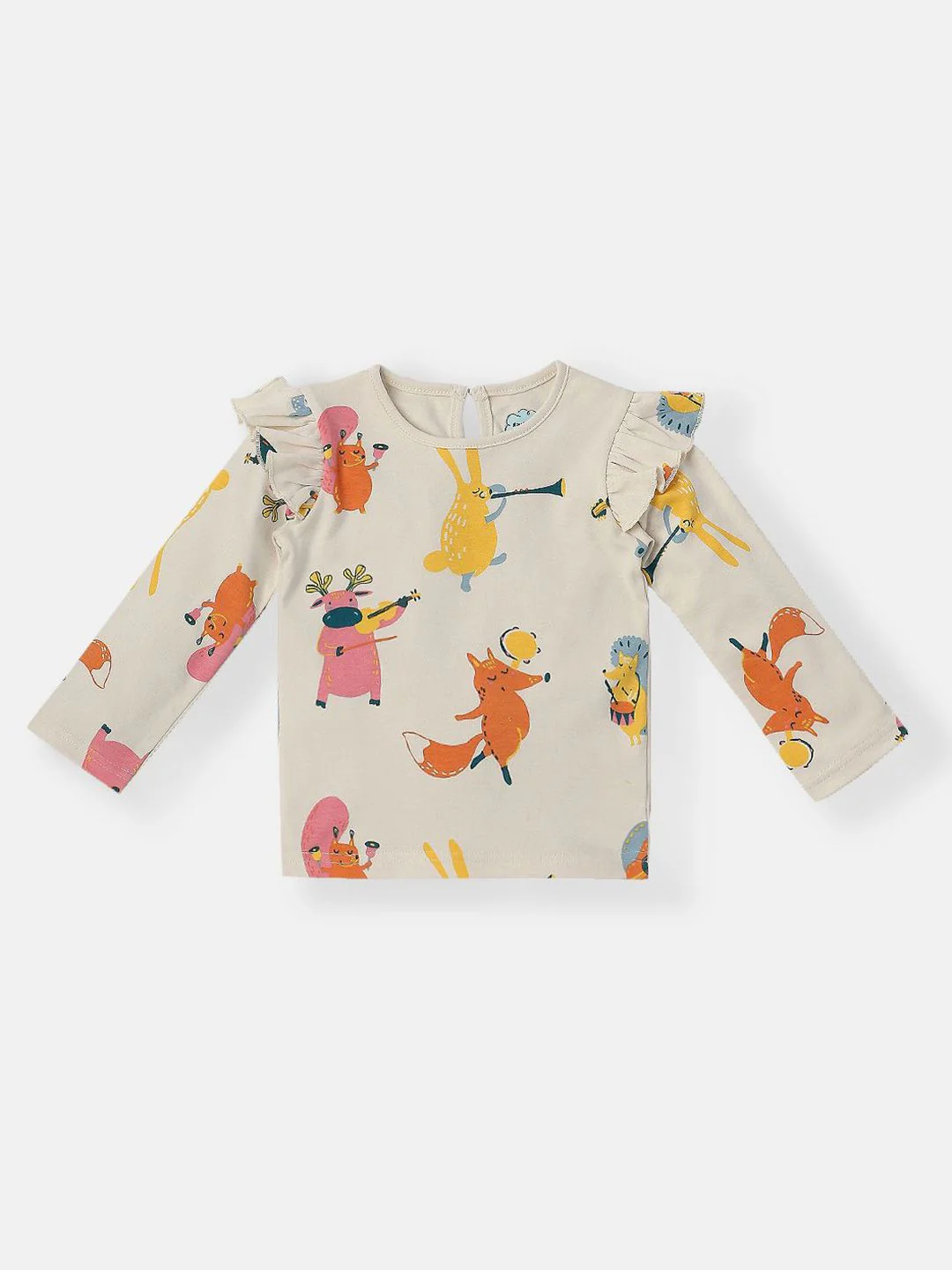 Nauti Nati Girls Pack Of 2 Graphic Printed Pure Cotton T-shirt - Image 5