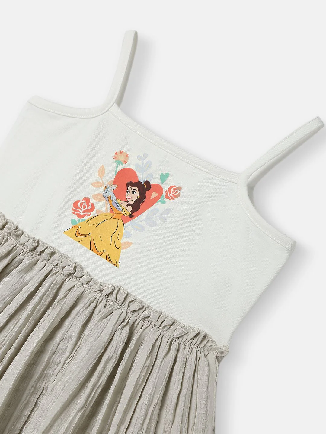 Nauti Nati Girls' Poplin Mickey Mouse Embroidered Badge Fit-Flare Dress - Image 3