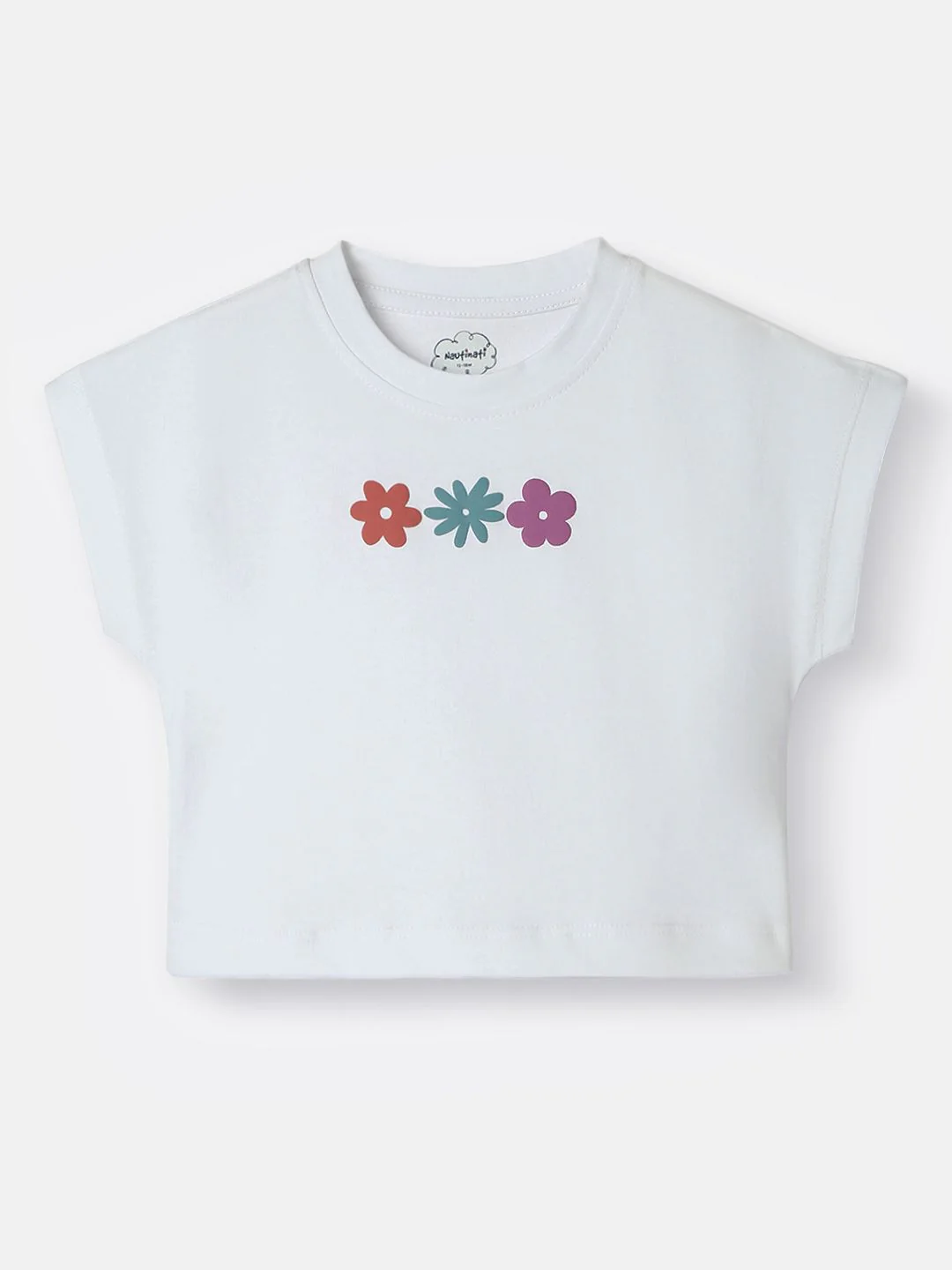 Nauti Nati Girls Printed Short Sleeves Top With Shorts - Image 3