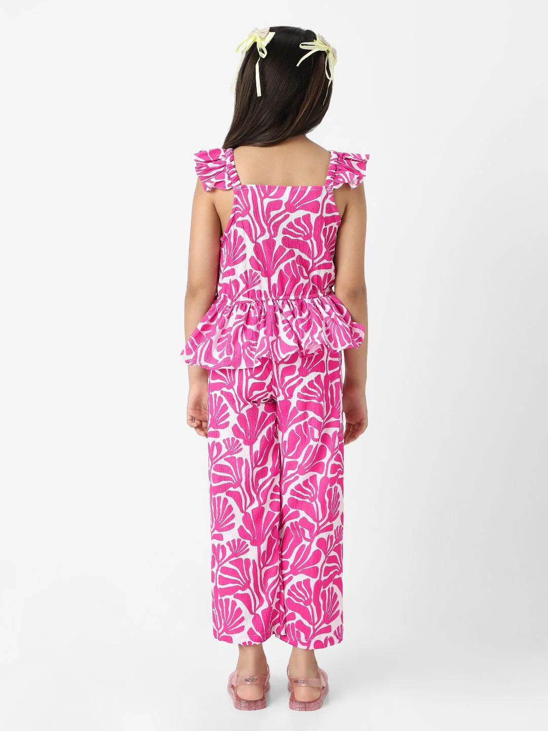 Nauti Nati Girls Printed Top with Palazzos - Image 5
