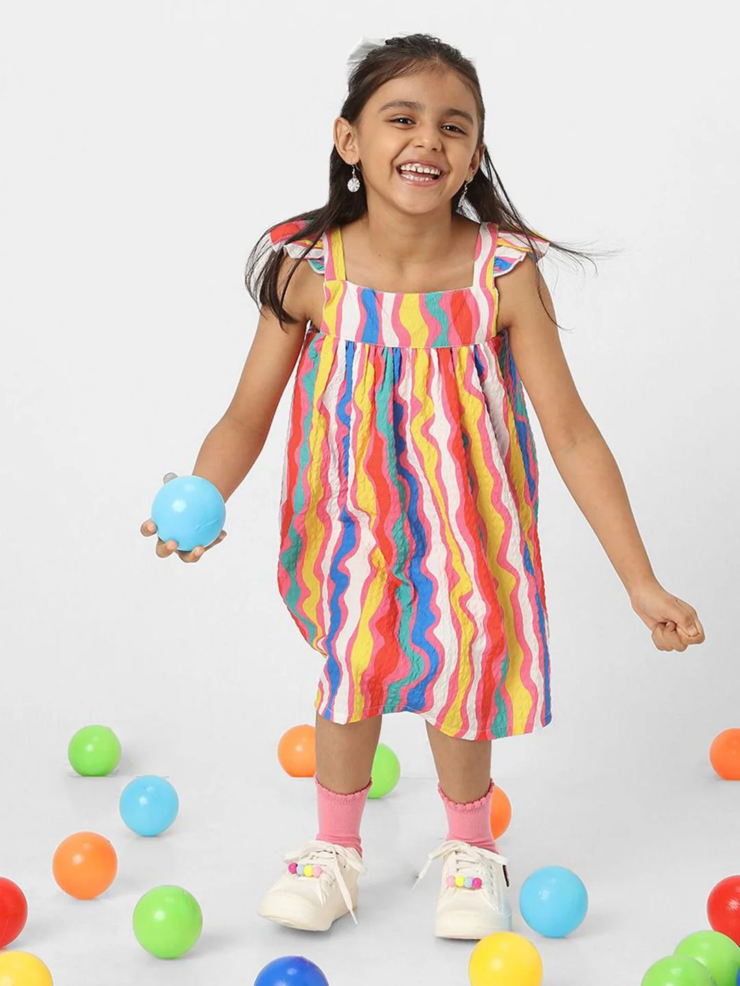 Nauti Nati Girls Striped Sleeveless Dress - Image 6