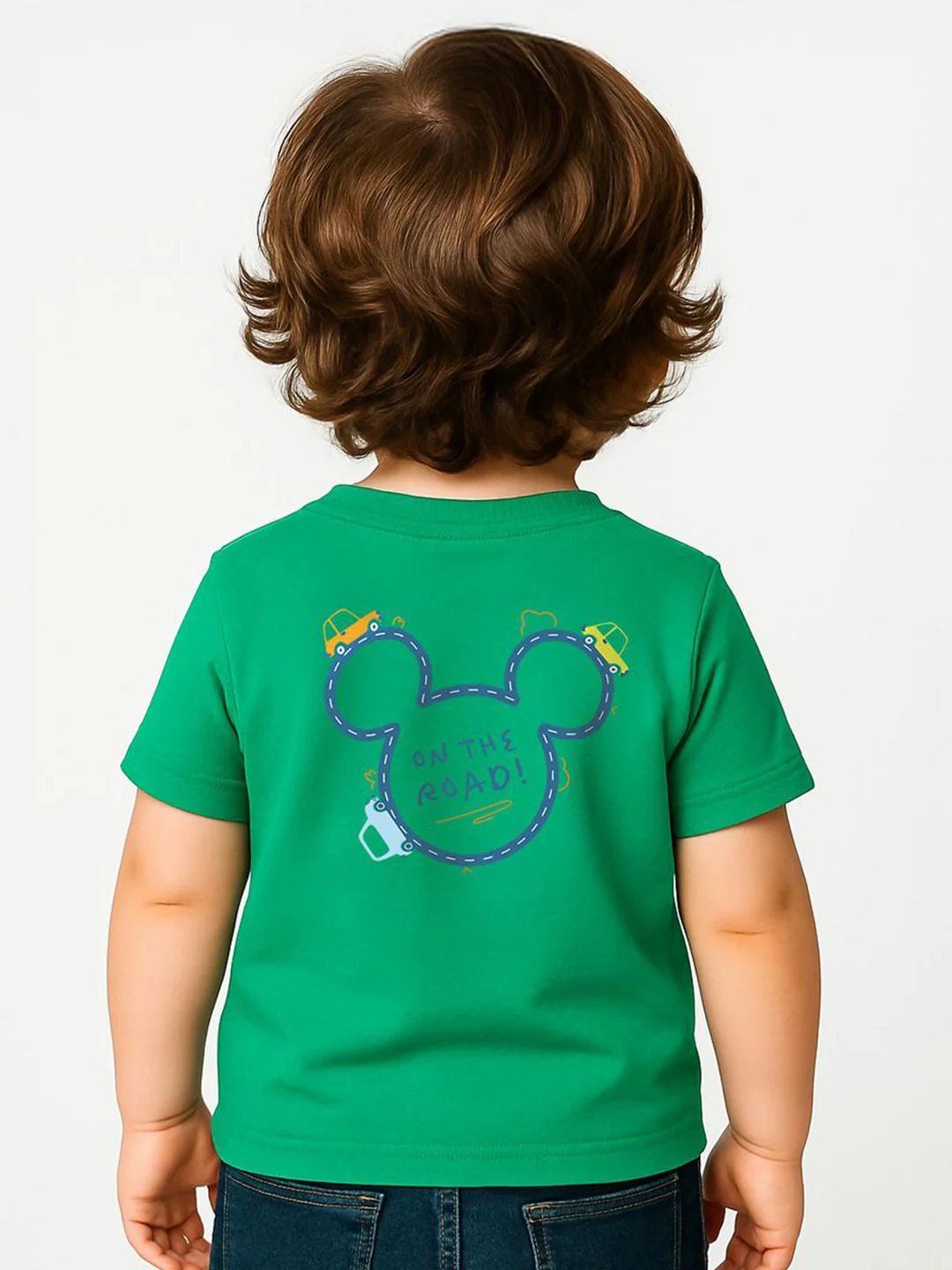 Nauti Nati Infants Boys Mickey Mouse Printed Antimicrobial Cotton T-shirt - Image 3