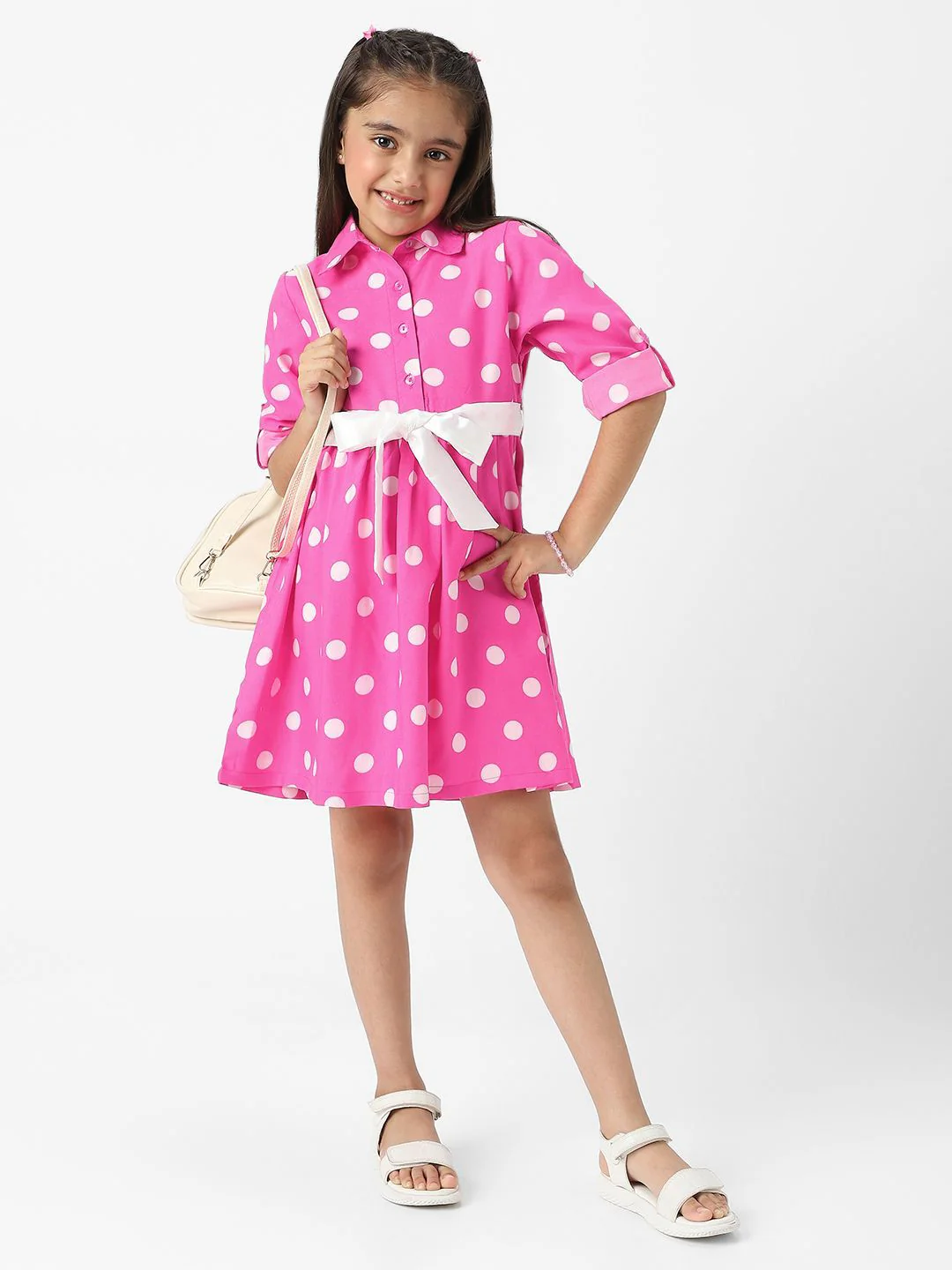 Nauti Nati Polka Dot Print Fit & Flare Dress - Image 4