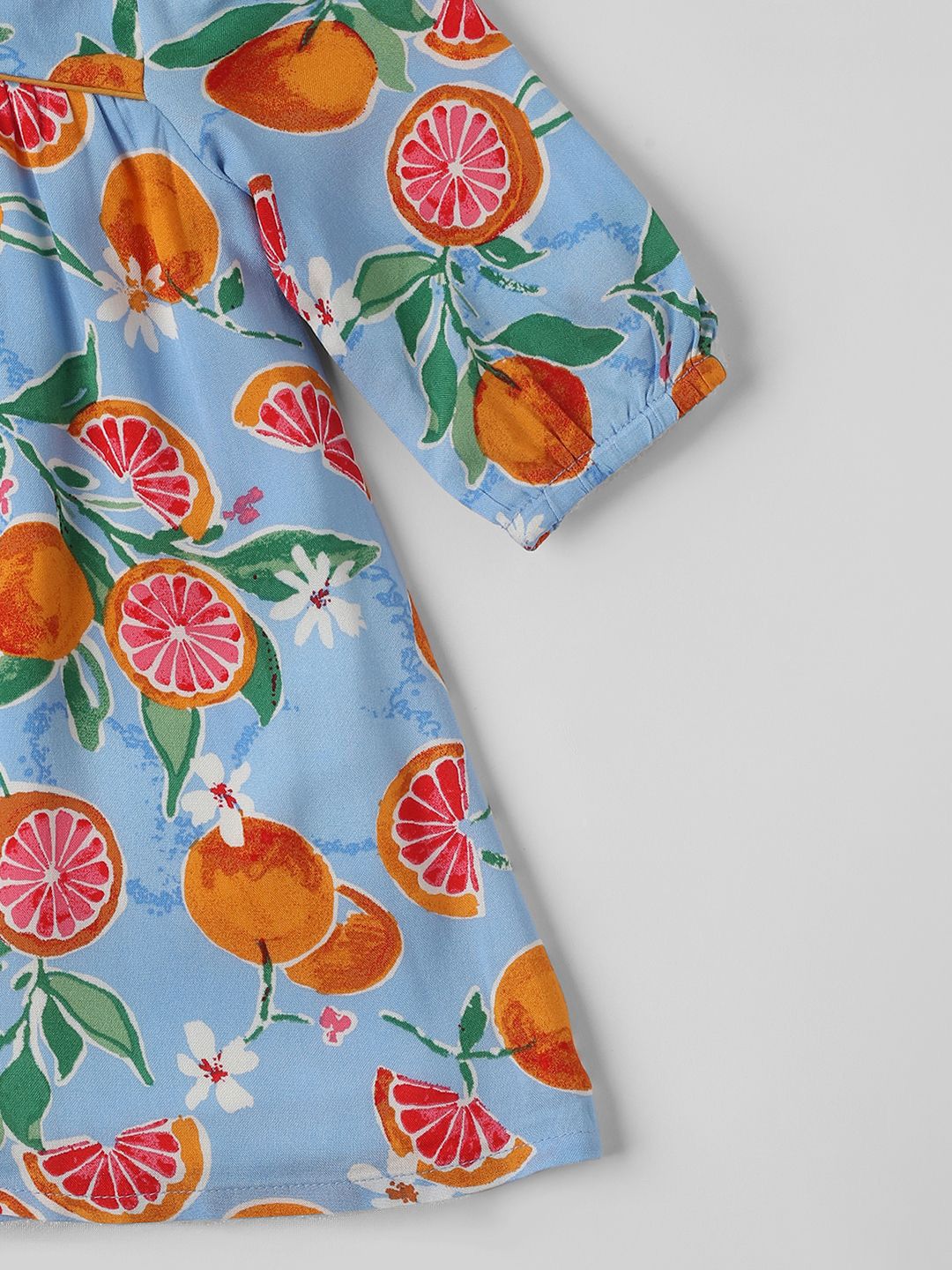 Nauti Nati Tropical Print Peter Pan Collar Empire Dress - Image 5