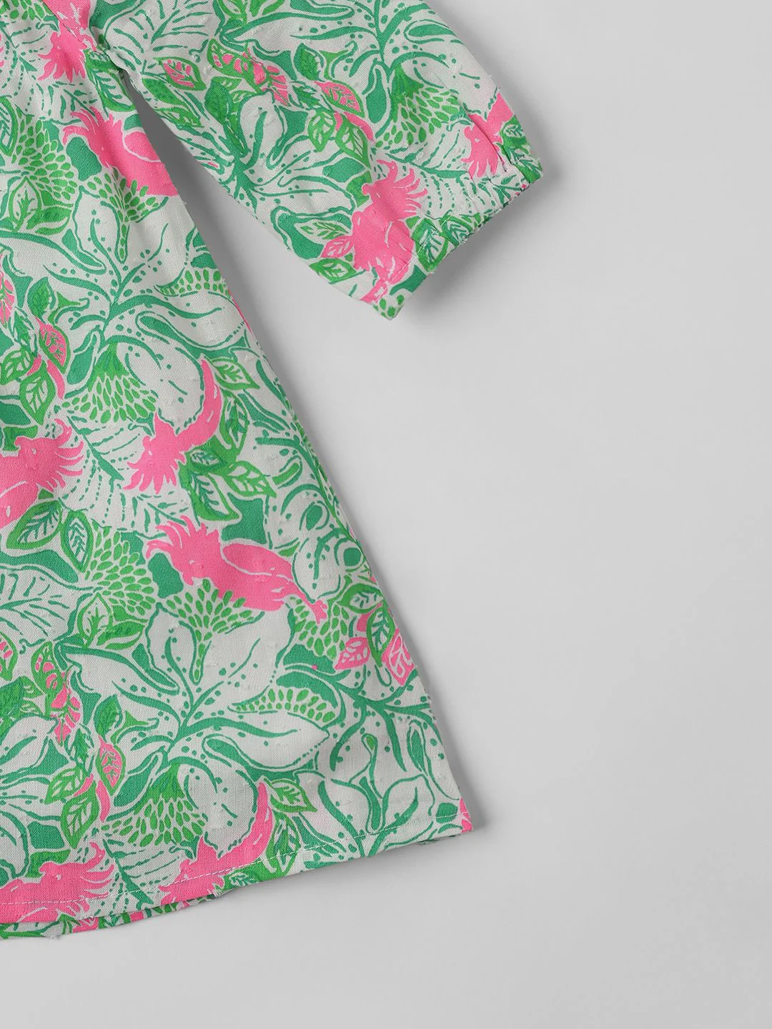 Nauti Nati Tropical Print Peter Pan Collar Empire Dress - Image 4
