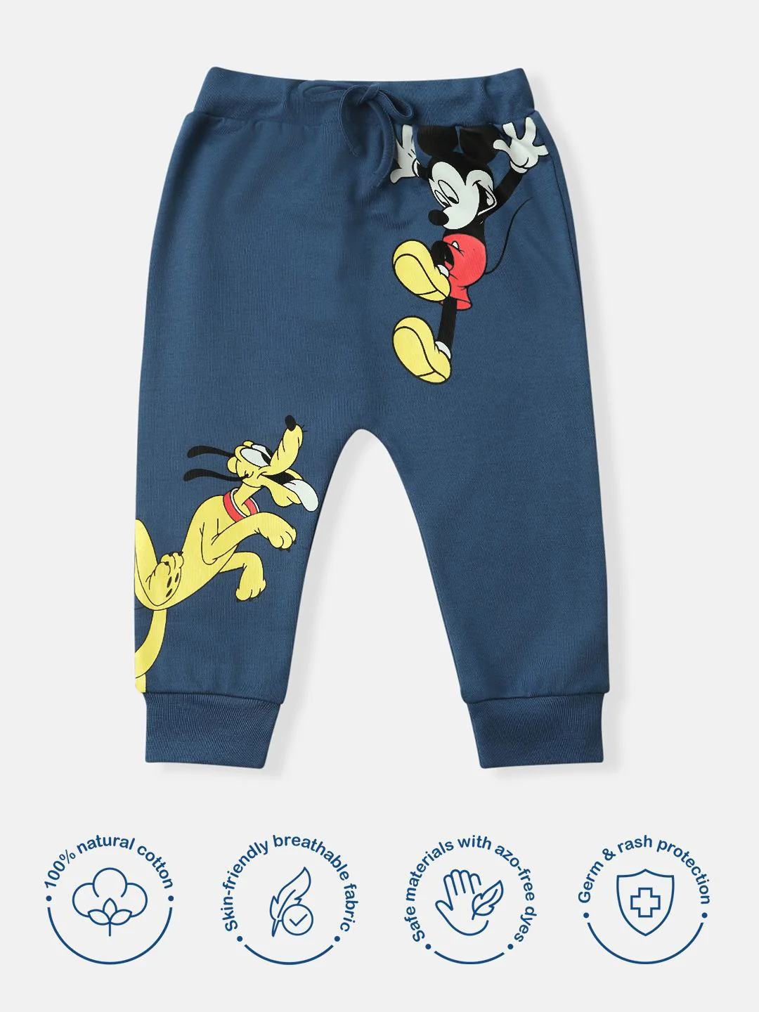 NautiNati Disney Mickey and Friends Baby Boys Dark Blue Track Pant - Image 7