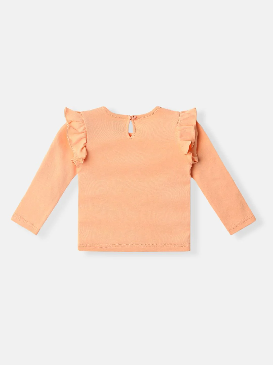 NautiNati Disney Minnie Mouse Baby Girls Orange Pure Cotton T Shirt - Image 2