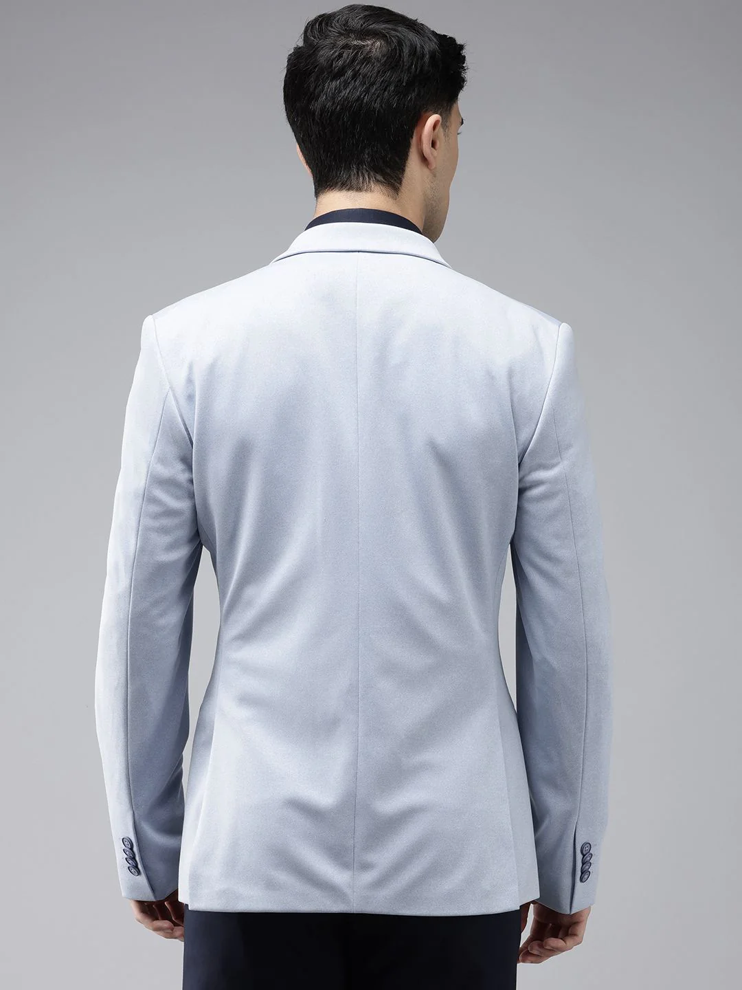 Park Avenue Active Fit Notched Lapel Single-Breasted Formal Blazer - Image 5