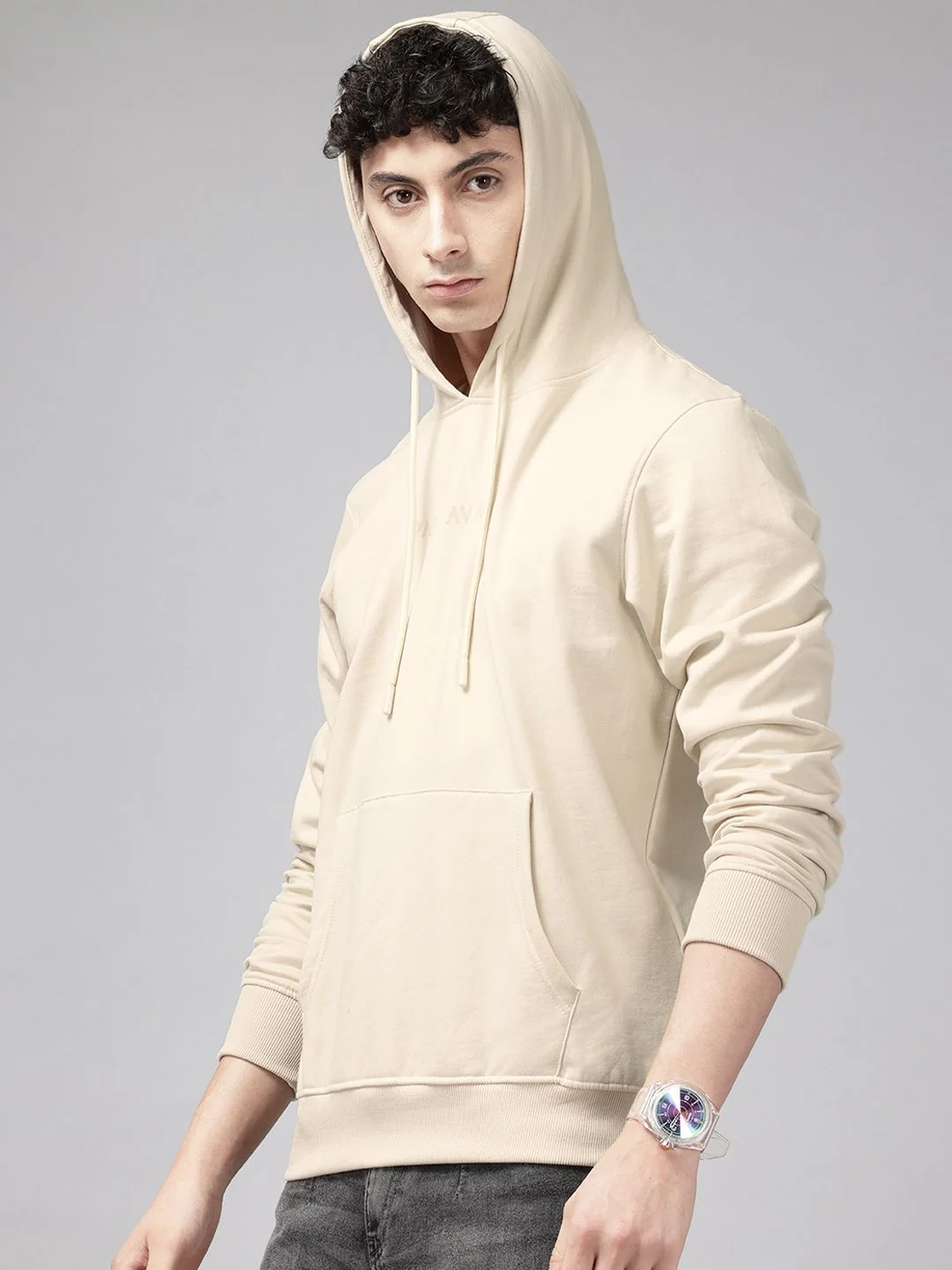 Park Avenue Brand Logo Print Hooded Sweatshirt - Image 3