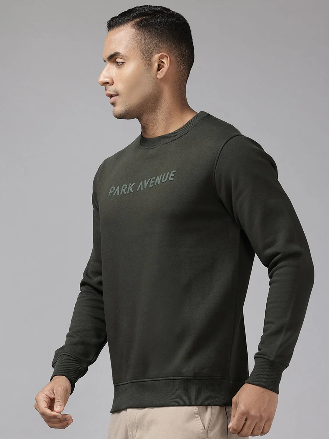 Park Avenue Brand Logo Printed Pullover Sweatshirt - Image 3