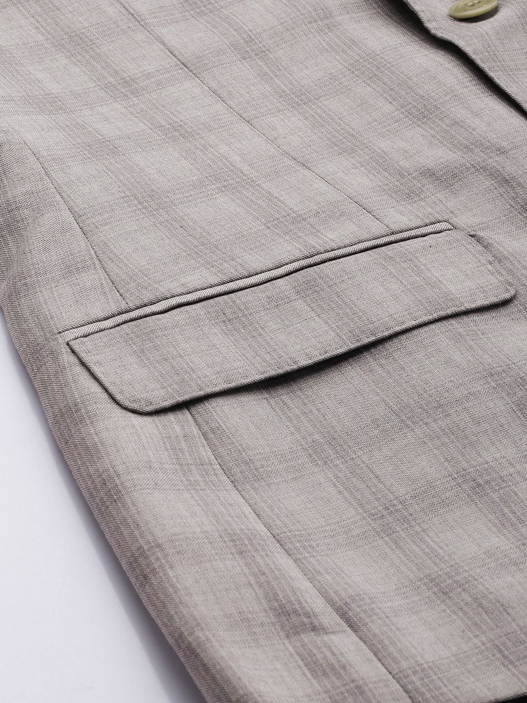 Park Avenue Checked Notched Lapel Single-Breasted 2 Piece Formal Suits - Image 7