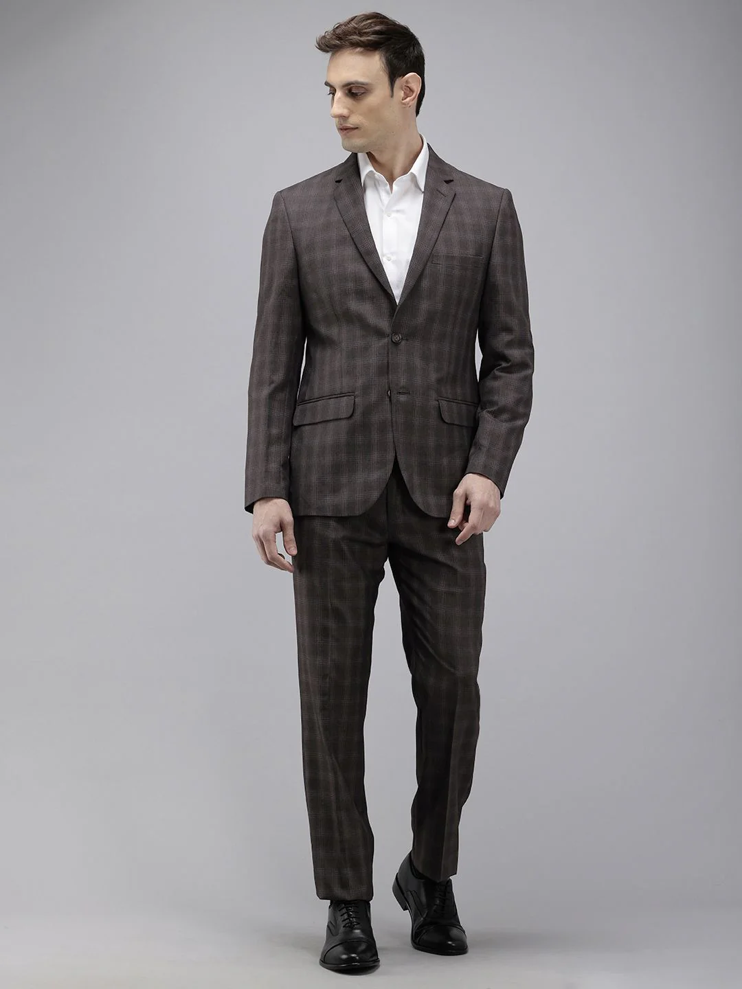Park Avenue Checked Single Breasted Formal Blazer and Trouser