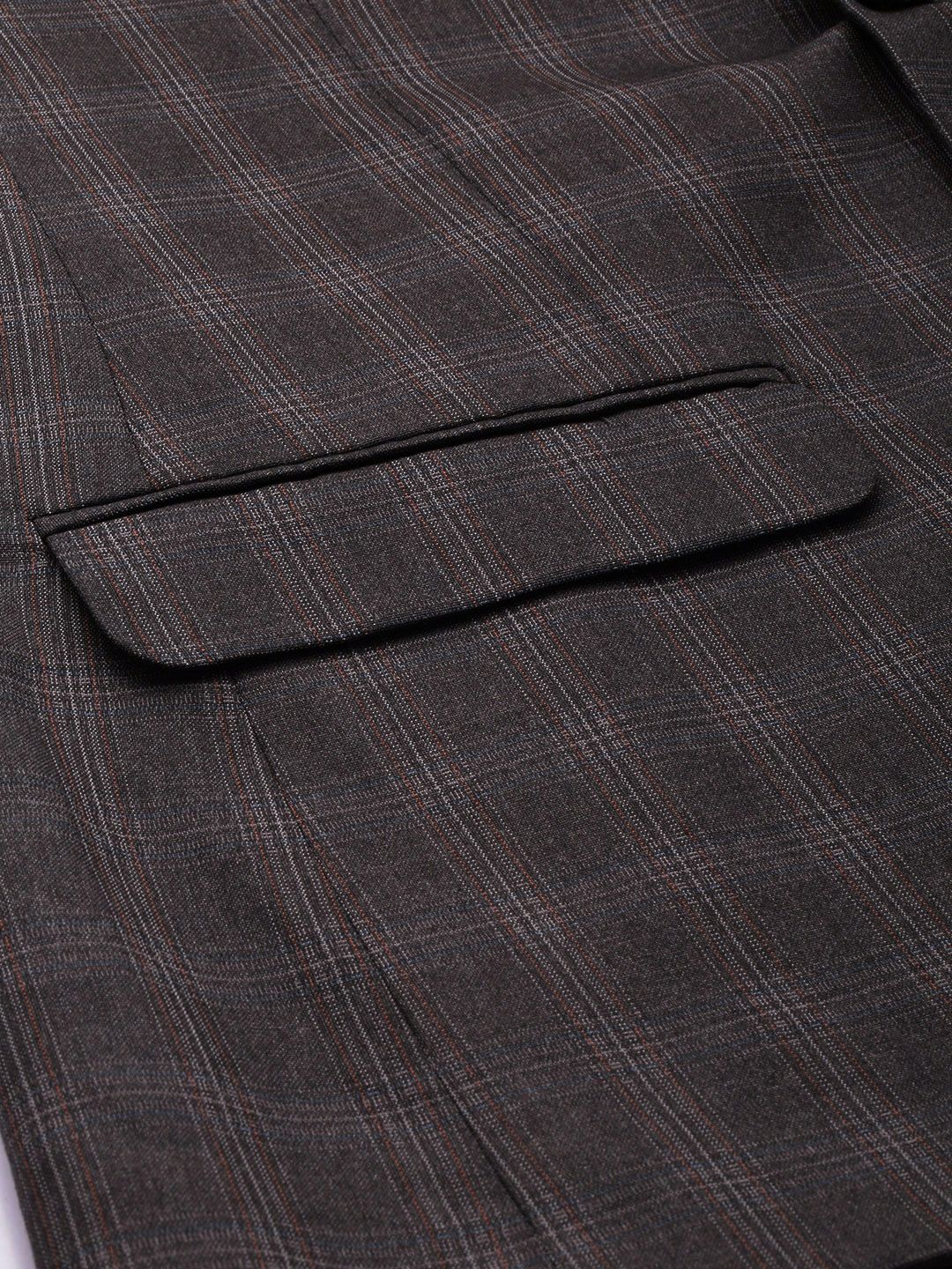 Park Avenue Checked Single Breasted Formal Blazer and Trouser - Image 7