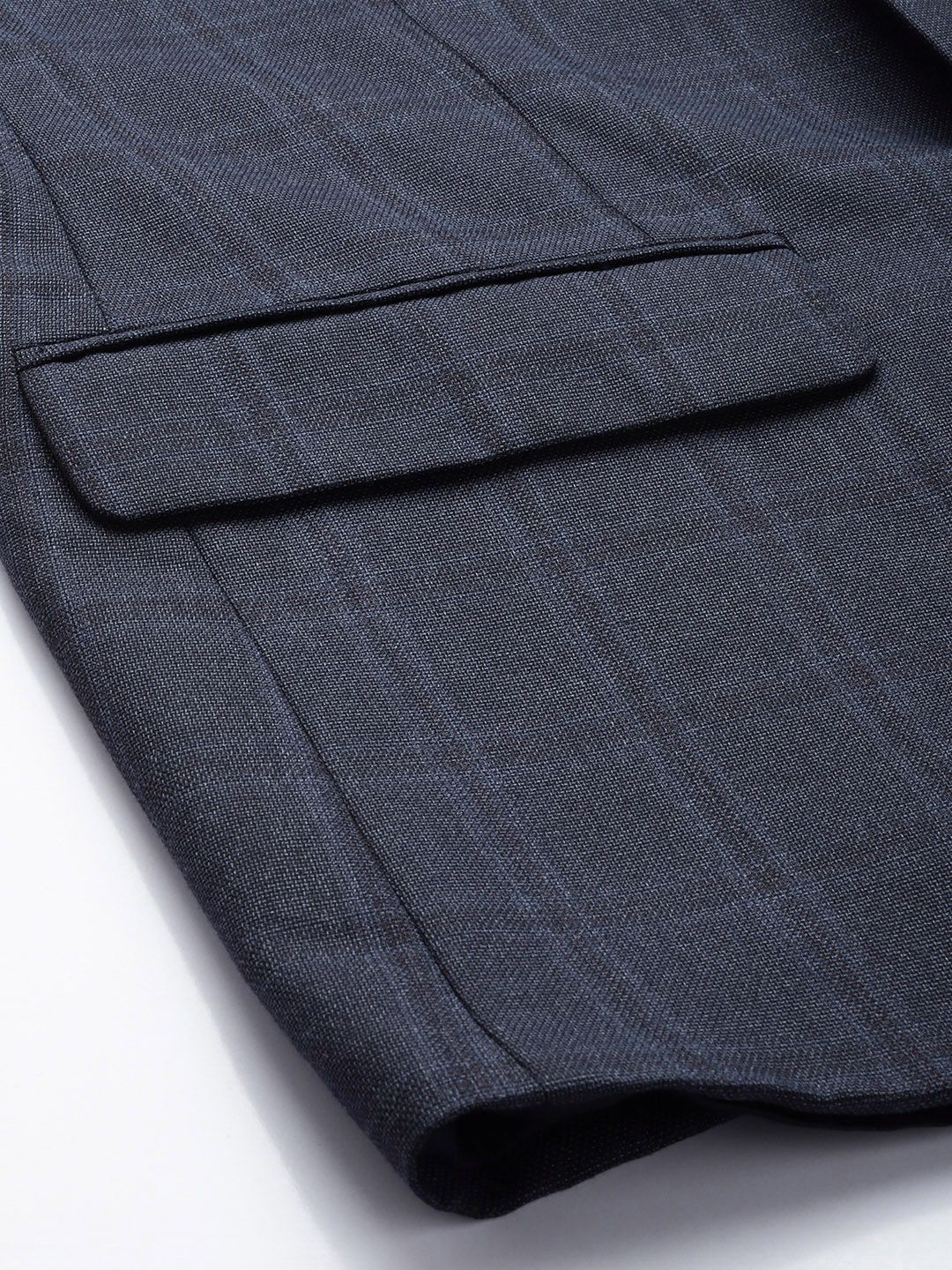 Park Avenue Checked Slim Fit Single Breasted 2 Piece Formal Suits - Image 7