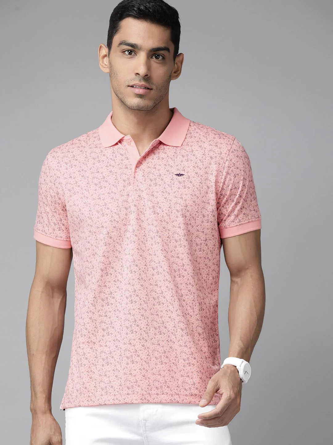 Park Avenue Cotton Rich Polo Collar Slim Fit T-shirt - Image 3