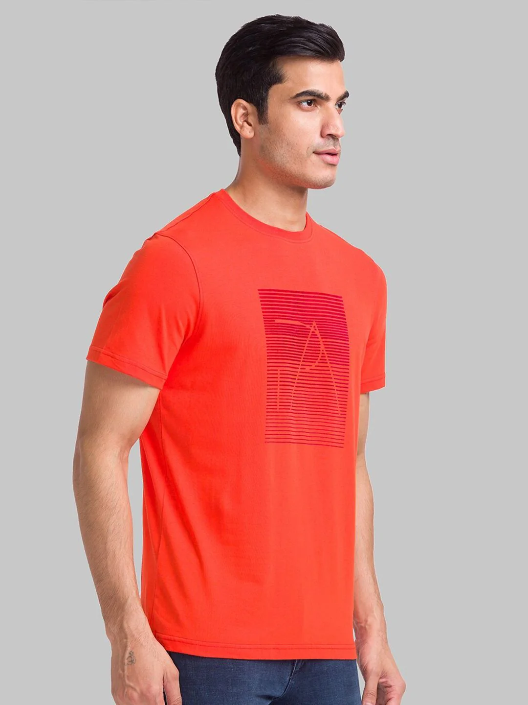 Park Avenue Geometric Printed Slim Fit T-Shirt - Image 3