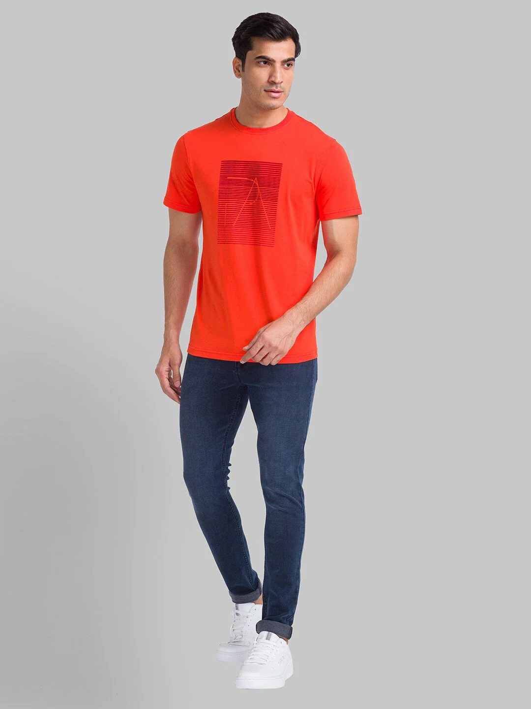 Park Avenue Geometric Printed Slim Fit T-Shirt - Image 4