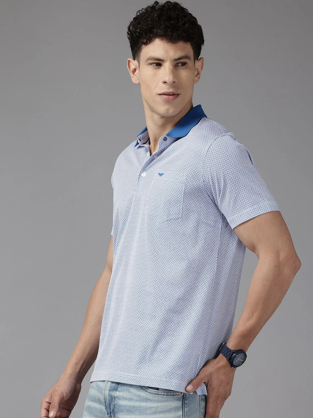 Park Avenue Geometric Printed Slim Fit T-shirt - Image 3