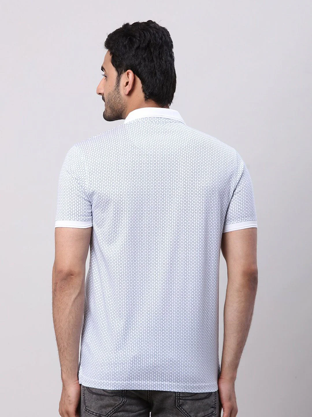 Park Avenue Men Polo Collar Pockets Slim Fit T-shirt - Image 4