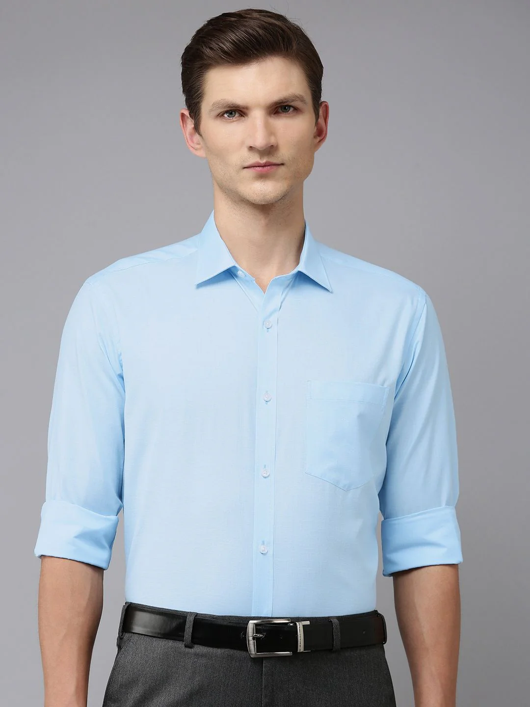 Park Avenue Men Pure Cotton Slim Fit Formal Shirt - Image 5