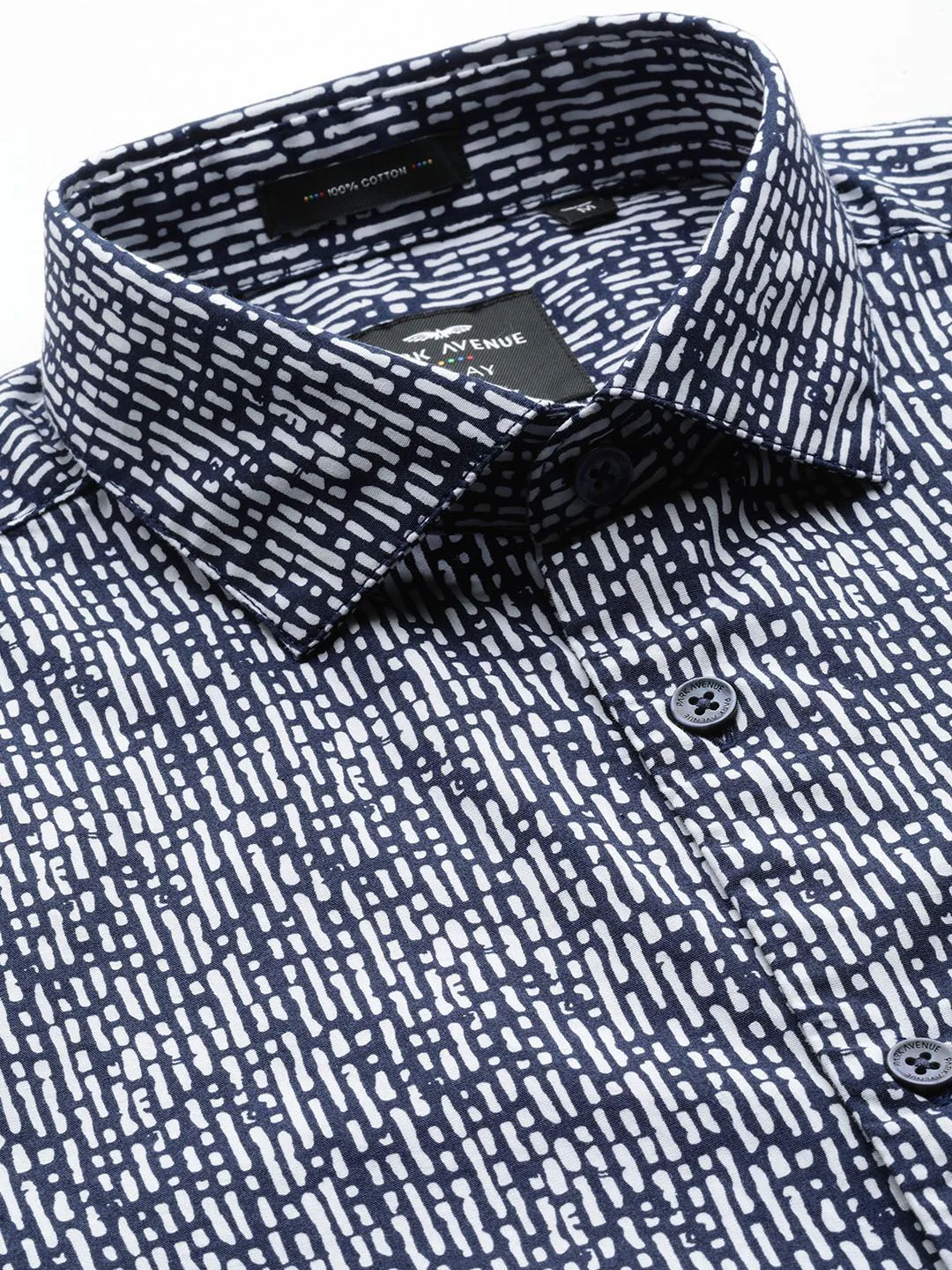 Park Avenue Men Pure Cotton Slim Fit Printed Formal Shirt - Image 2
