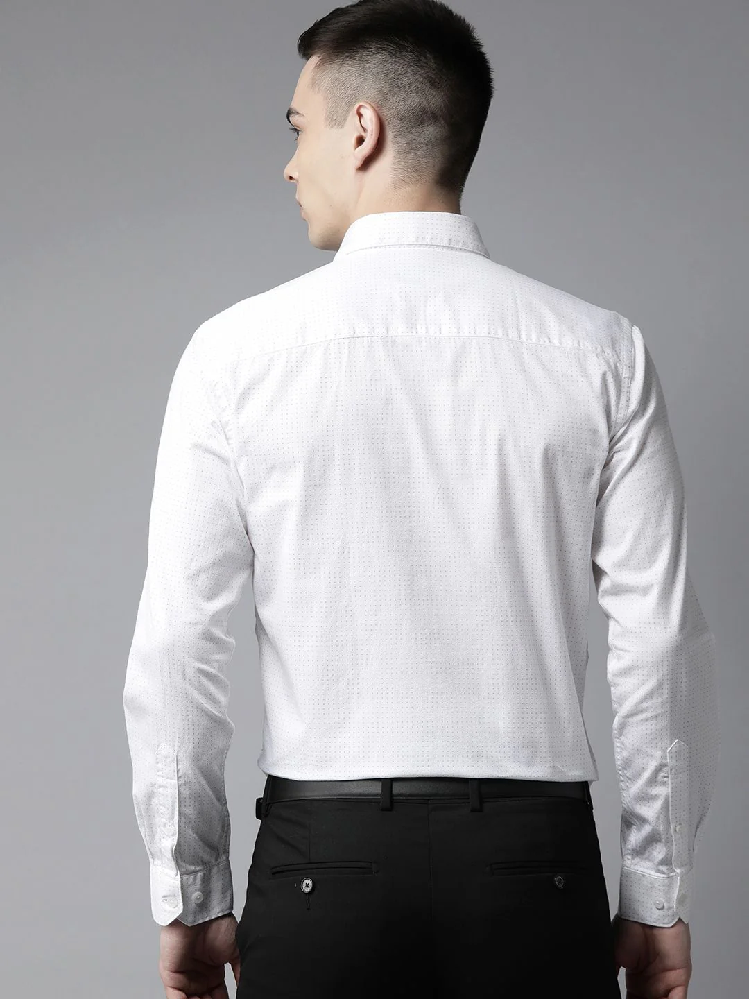 Park Avenue Men Pure Cotton Slim Fit Printed Formal Shirt - Image 4