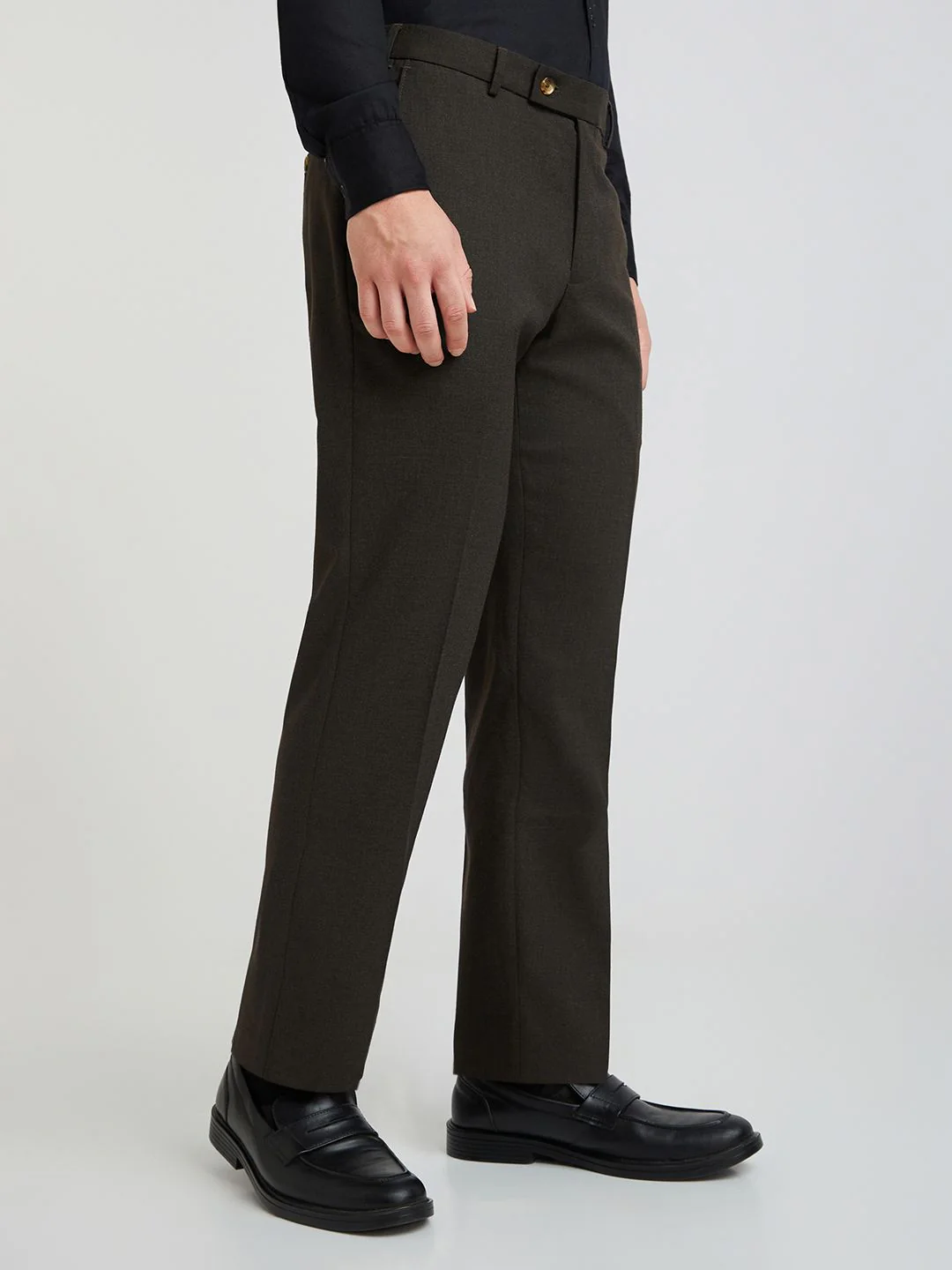 Park Avenue Men Regular Fit Formal Trousers - Image 2