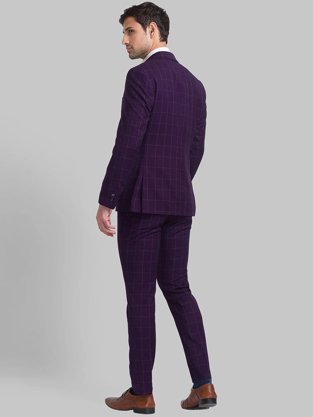 Park Avenue Men Single-Breasted Super Slim-Fit 2-Piece Formal Suit - Image 4