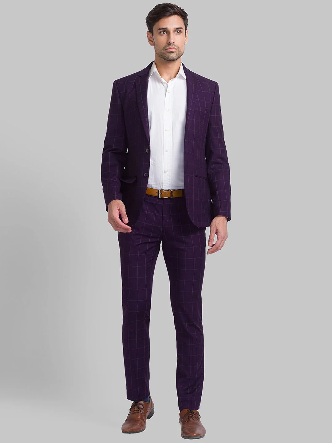 Park Avenue Men Single-Breasted Super Slim-Fit 2-Piece Formal Suit - Image 6