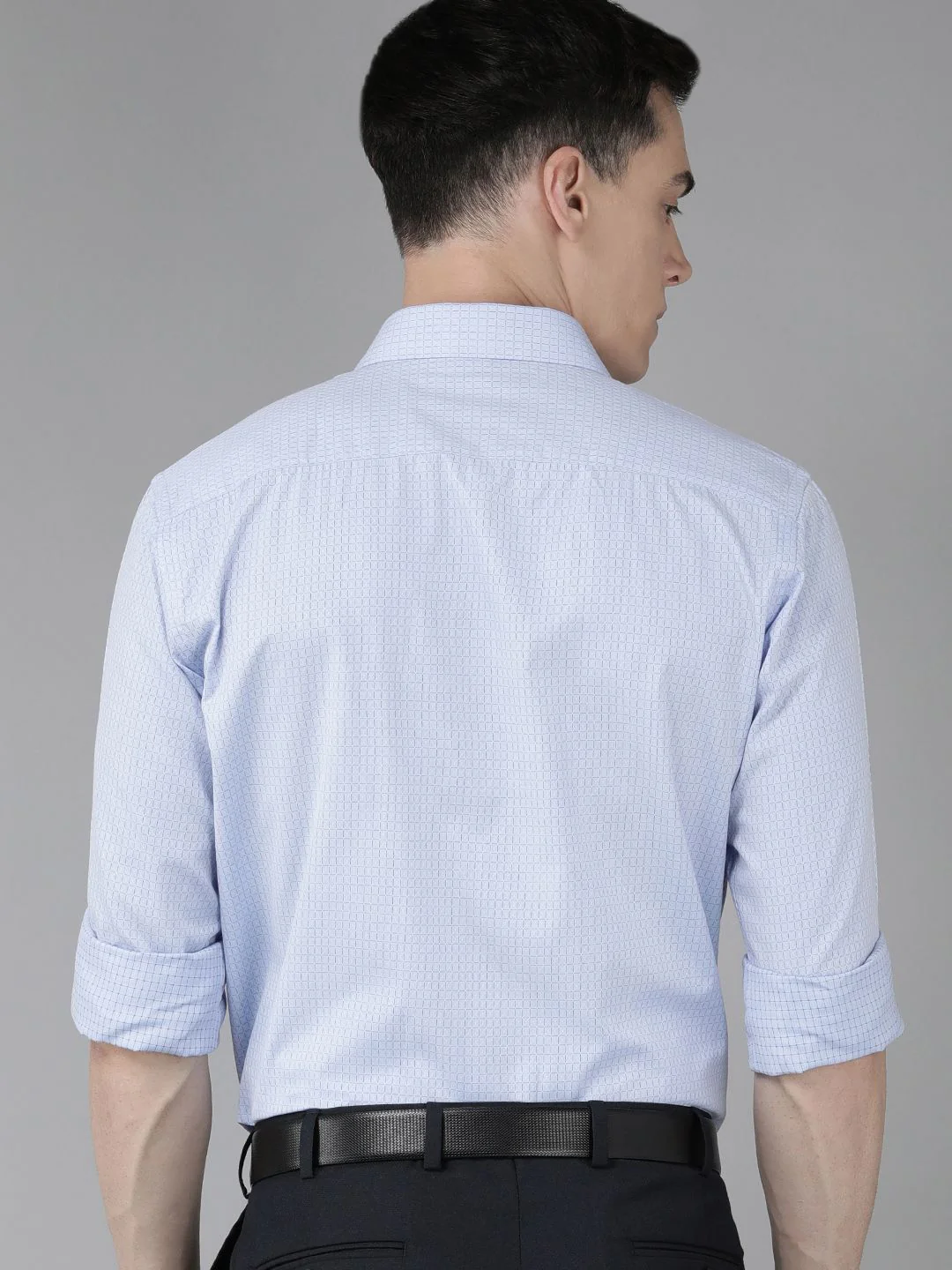 Park Avenue Men Slim Fit Checked Formal Shirt - Image 6