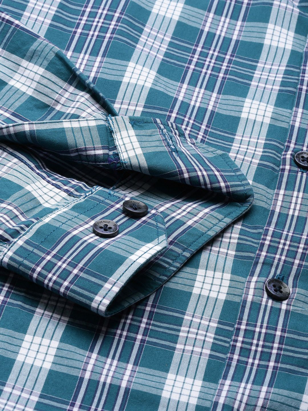 Park Avenue Men Slim Fit Tartan Checks Opaque Pure Cotton Casual Shirt - Image 3