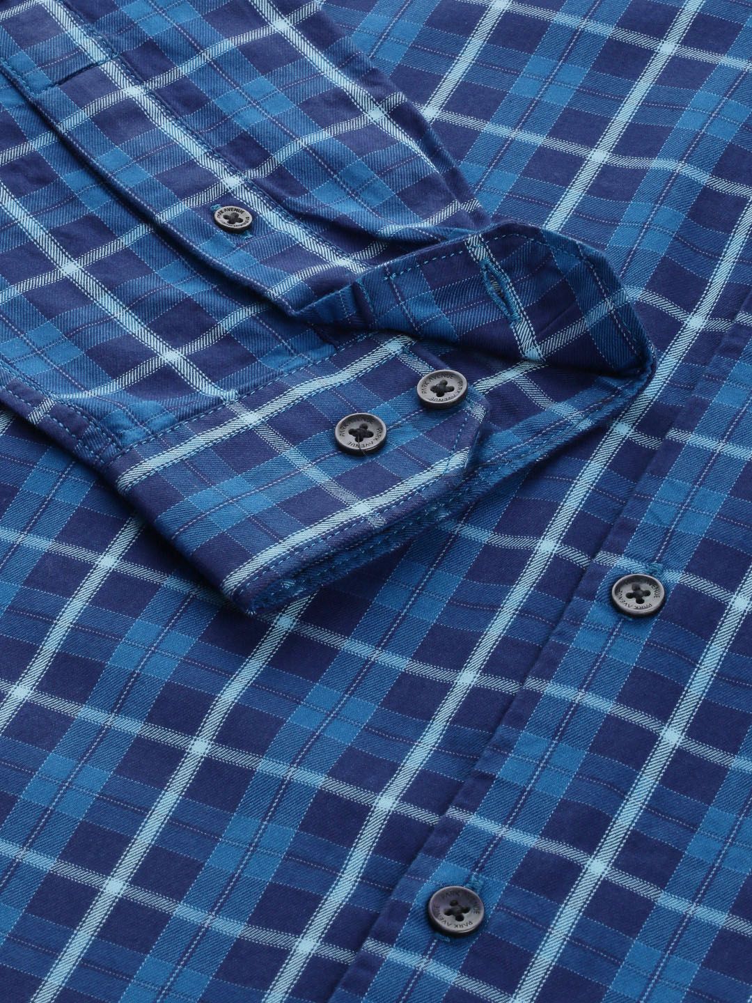 Park Avenue Men Slim Fit Tartan Checks Opaque Pure Cotton Casual Shirt - Image 3