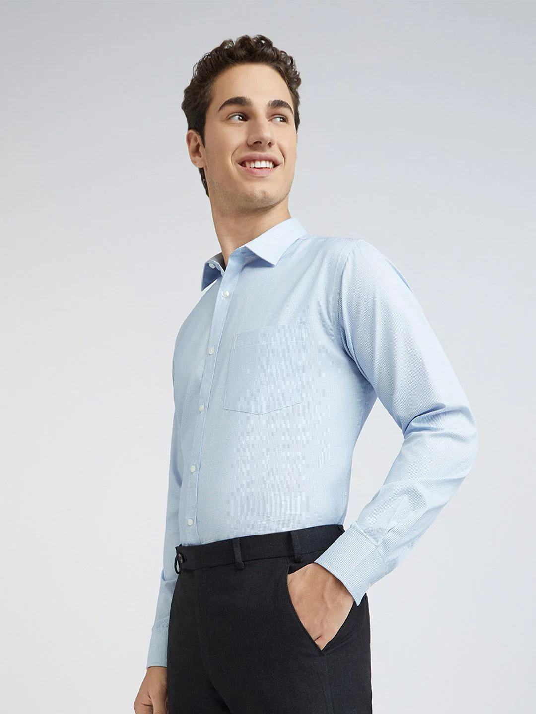 Park Avenue Men Slim Fit Work Formal Shirt - Image 5