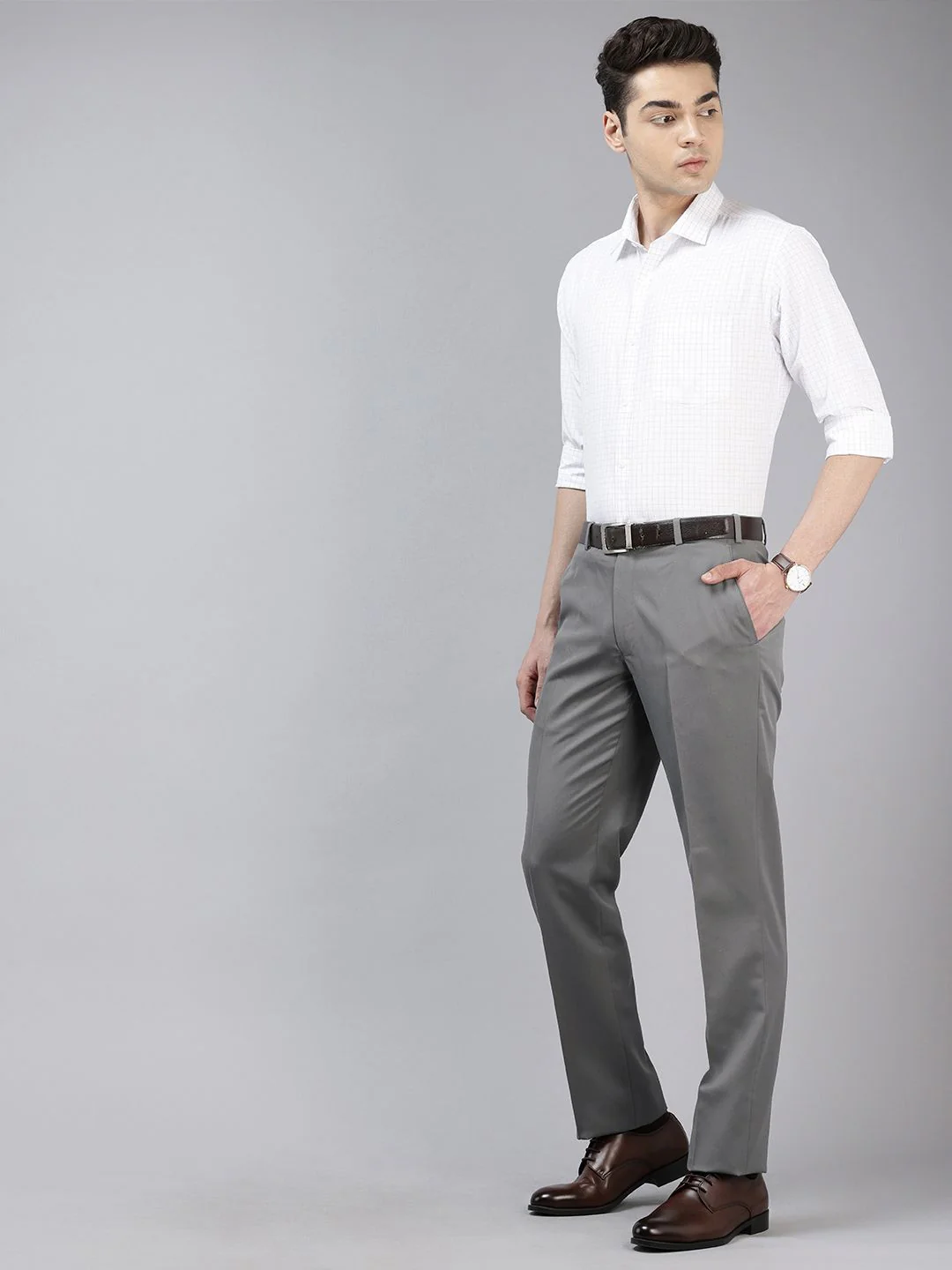 Park Avenue Men Smart Fit Formal Trousers - Image 5