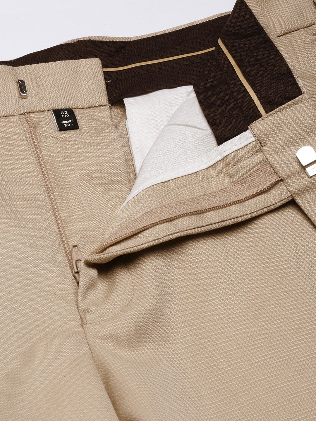 Park Avenue Men Smart Slim Fit Formal Trousers - Image 4