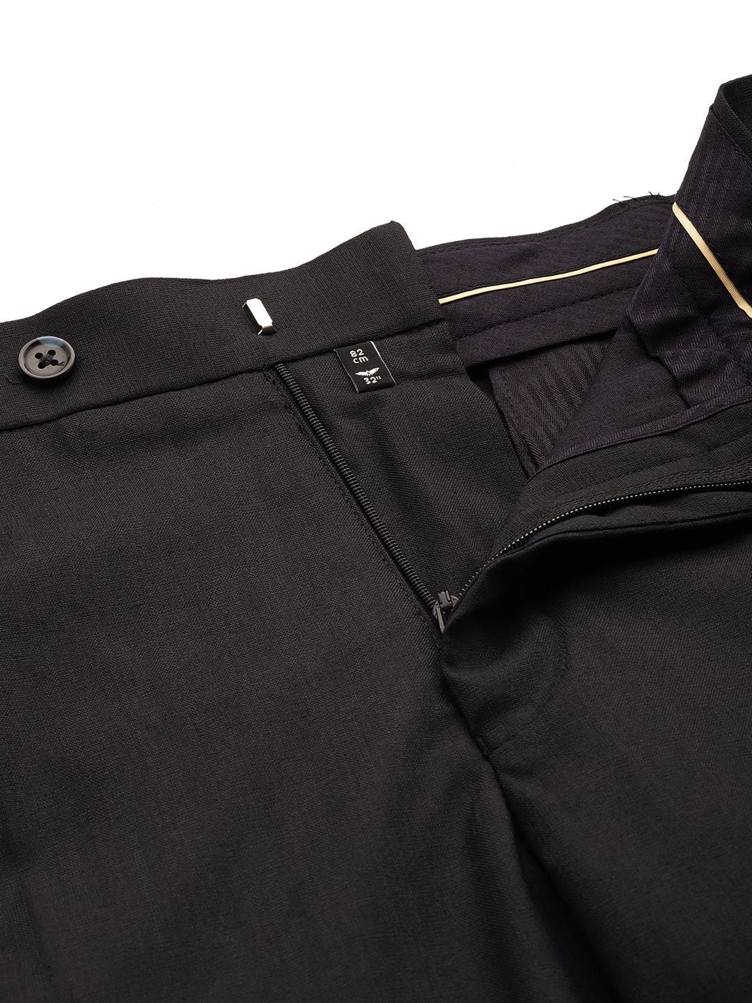 Park Avenue Men Solid Formal Trousers - Image 4