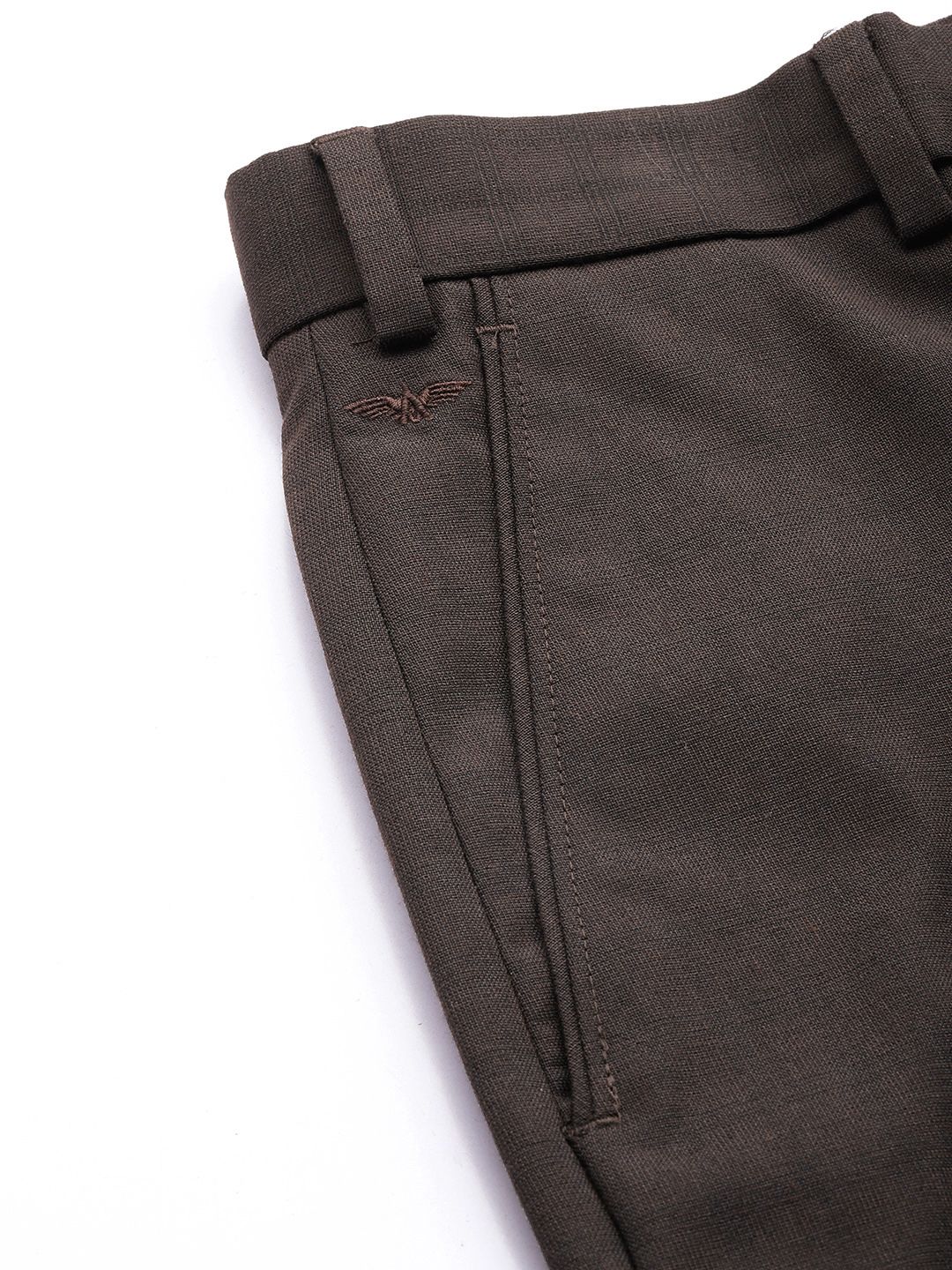 Park Avenue Men Solid Formal Trousers - Image 6