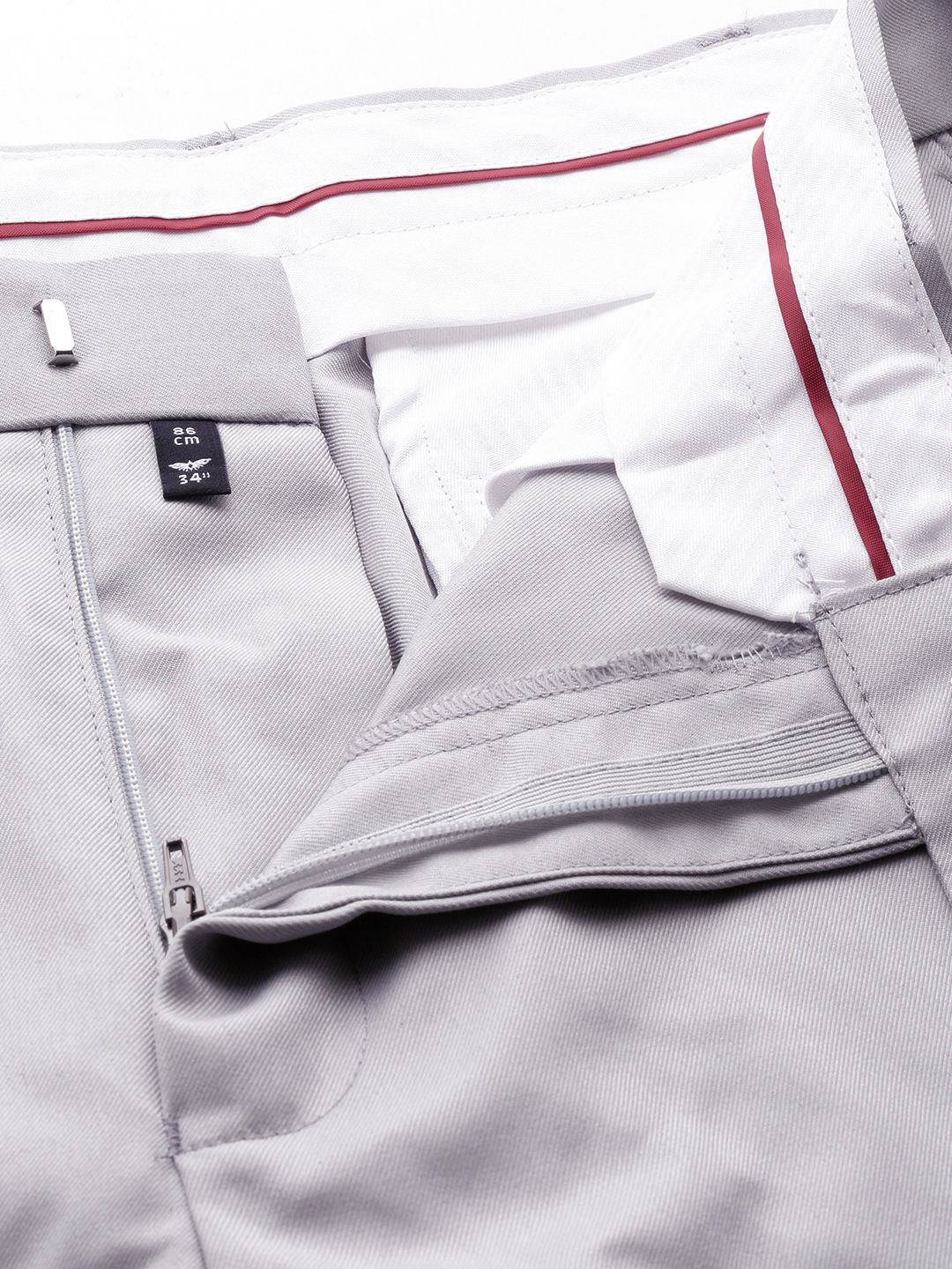 Park Avenue Men Solid Formal Trousers - Image 4