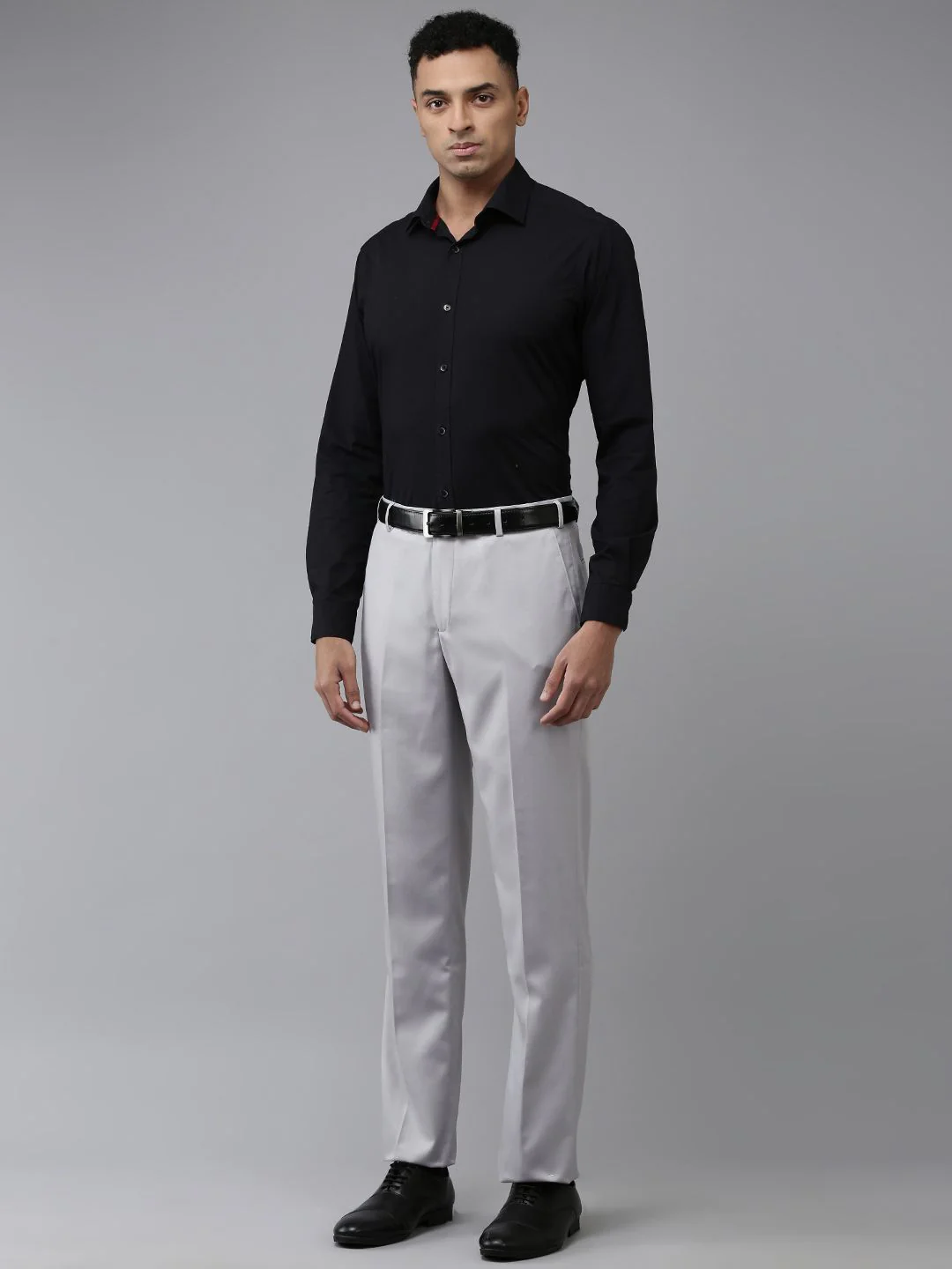 Park Avenue Men Solid Formal Trousers - Image 5