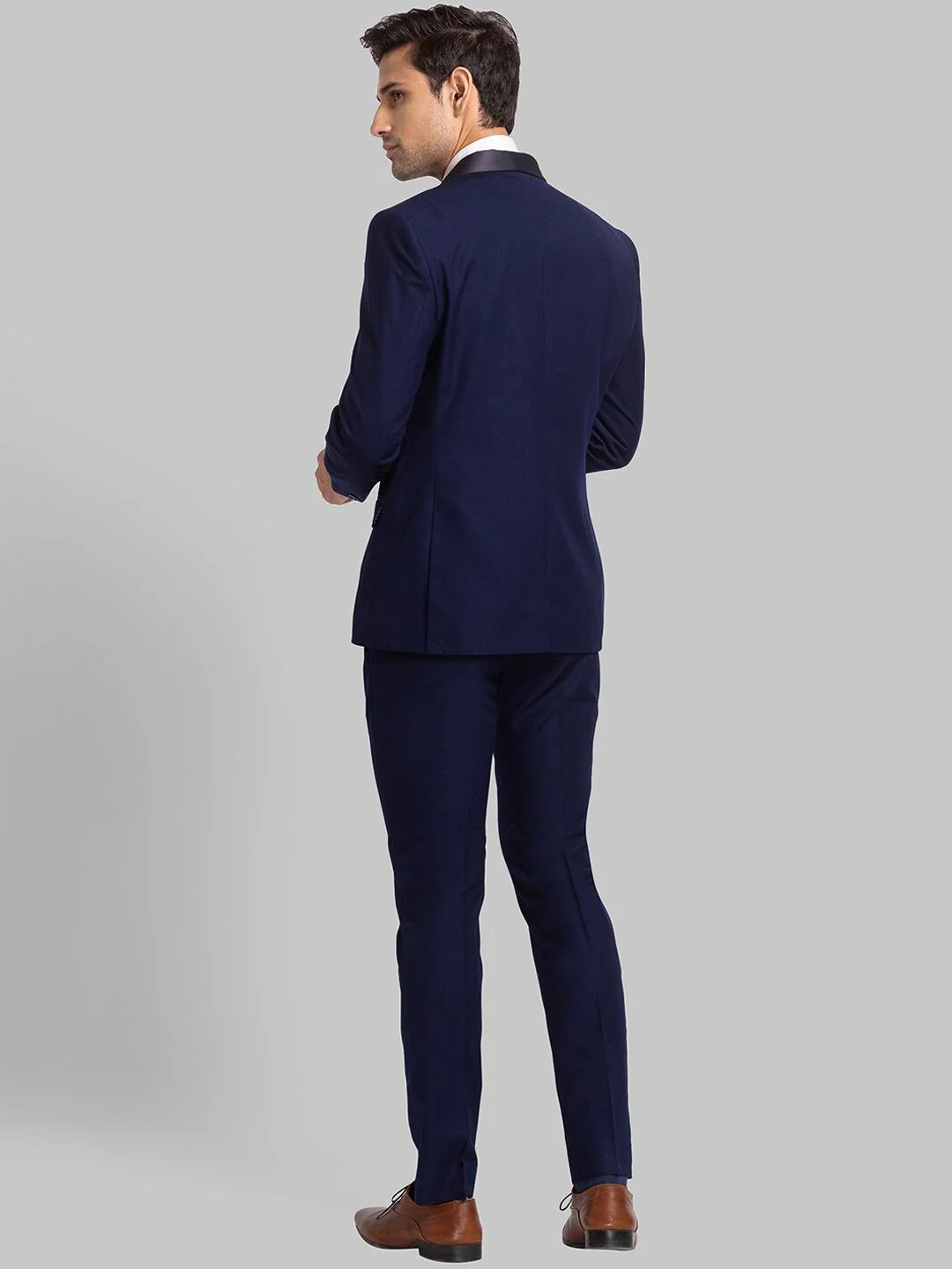 Park Avenue Men Super Slim-Fit Single-Breasted Two-Piece Suit - Image 4